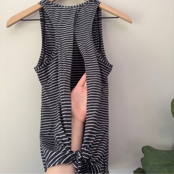 Lululemon All Tied Up Tank Modern Stripe Heathered Black White (First Release) - Picture 7 of 12